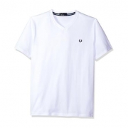 Fred Perry  Men's V-Neck T-Shirt 男士纯棉T恤 V领