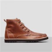 KENNETH COLE MESH WELL 男款系带工装靴 棕色