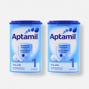 爱他美（Aptamil） 婴儿奶粉 1段  英国版 900g 2罐装 包邮包税