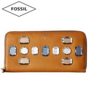 Fossil 化石 Sydney真皮拉链长款钱包 2.8折$29.99