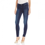 阿玛尼 Armani Exchange Core Dark Wash 女修身窄脚牛仔裤