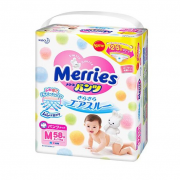 妙而舒（Merries） 婴儿拉拉裤  M58片 3包  6~11Kg 日本花王原装