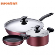 SUPOR 苏泊尔 T1314T 不粘锅锅具三件套    199元