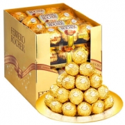 费列罗（Ferrero Rocher） T3榛果威化巧克力48粒 多重口感享受
