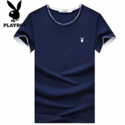 PLAYBOY花花公子 男士圆领短袖T恤