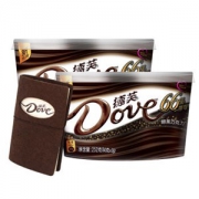 Dove 德芙 醇黑巧克力 252g*2盒  送笔记本 +凑单品