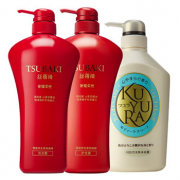 TSUBAKI丝蓓绮 洗护套装750ml*2+可悠然沐浴露 550ml