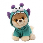 儿童节礼物：GUND 小BOO毛绒玩具 湖蓝色小怪衣服 13cm