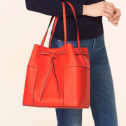 TORY BURCH 汤丽柏琦 BLOCK-T 女士真皮水桶包