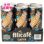 啡特力 拿铁罐装咖啡饮料 240ml*6罐*4件+即溶咖啡20条360g