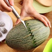 国美在线 不锈钢西瓜勺水果雕花刀