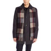 限L码： VINCE CAMUTO Classic Peacoat 男士羊毛大衣