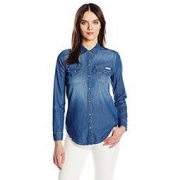 Calvin Klein Jeans Basic Denim 女士牛仔衬衫
