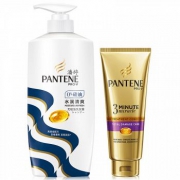 PANTENE潘婷 无硅油洗发水500ml+护发素3分钟奇迹70ml