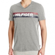 凑单： TOMMY HILFIGER 男士v领T恤