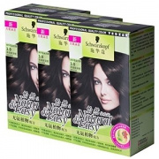 Schwarzkopf 施华蔻 怡然染发霜 3.0羊绒脂深棕 *3件