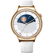 HUAWEI 华为 WATCH 华为手表 人造宝石(玫瑰金) 白色鳄鱼纹牛皮表带