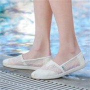 skechers斯凯奇时尚新款蕾丝一脚蹬女鞋