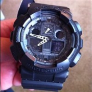 CASIO 卡西欧 G-SHOCK GA100-1A1CR 男款 双显腕表