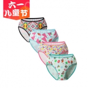 DICI迪茨 女童三角裤四条装