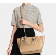 新低价！COACH 蔻驰Crossgrain Leather Crosby Carryall女款时尚手提斜挎包