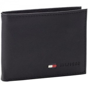TOMMY HILFIGER 31TL25X020 牛皮两折钱夹 可放硬币