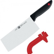 ZWILLING 双立人 Twin Point 红点中式菜刀 磨刀石（红色）两件套装 *2套