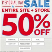 Carters卡特童装官网Memorial Day阵亡将士纪念日大促全场5折