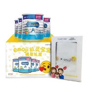 美赞臣（MeadJohnson） 荷兰版 安儿宝A+ 3段 幼儿配方奶粉 850g*4罐装  送Emoji儿童纱布浴巾礼盒