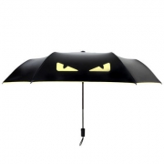 当当优品 小恶魔防紫外线折叠雨伞 全钢伞杆+玻纤伞尾