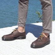 Dr.Martens Erza男士真皮编织系带牛津鞋 3.5折$49