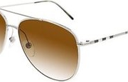 限美版！Burberry  博柏利 Gradient  飞行员款太阳镜 BE3072-114513-57