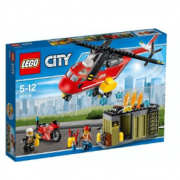 乐高（LEGO）  城市系列 60108 消防直升机及基地