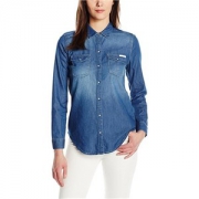 Calvin Klein Jeans Basic Denim 女士牛仔衬衫
