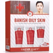FIRST AID BEAUTY 全线7折，红泥控油三件套装（净化面膜425.g+洗面奶56.7g+保湿啫喱56.7g）£24.5