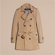 Burberry 巴宝莉 经典军风对比色滚边 现代裁剪风衣