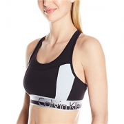 Calvin Klein Color Blocked Logo Elastic 女士运动内衣