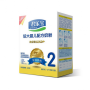 君乐宝 纯金装较大婴儿配方奶粉2段（6-12个月适用）400g盒