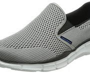 Skechers 斯凯奇 SPORT系列 男透气一脚蹬轻质休闲鞋  灰色