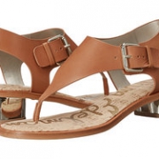 Sam Edelman 女士电镀粗跟夹脚凉鞋