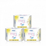 ABC 亲柔立围棉柔迷你巾3包*5件+花王乐而雅卫生巾8片*5件