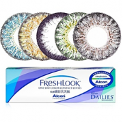 爱尔康 视康Freshlook睛彩天天抛10片装+蓝睛灵润眼液15ml