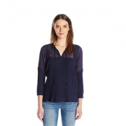 LUCKY BRAND Eyelet Peasant  女士上衣