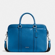 蔻驰（COACH） Slim Brief In Crossgrain 男士时尚真皮公文包