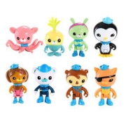Octonauts 海底小纵队 Y9297 探险队员8人套装+T7014 灯笼鱼艇探险套装