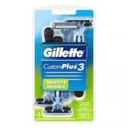 凑单品！Gillette 吉列 Customplus 3 一次性剃须刀 4个装