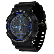 卡西欧（CASIO）  G-SHOCK GA-100-1A2  双显运动石英男表