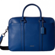 COACH 蔻驰Slim Brief In Crossgrain 男士时尚真皮公文包