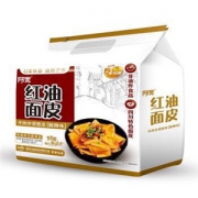 阿宽 四川铺盖面红油面皮四包装 420g *2件