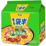 今麦郎 方便面 一袋半葱香排骨面 五连包